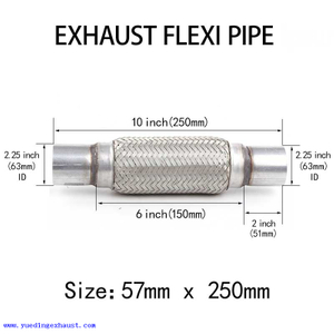 57 mm x 250 mm Escape Flexi Pipe Flex Junta Reparación de tubo flexible