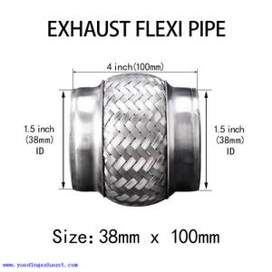38 mm x 100 mm Soldadura en tubo flexible de escape Reparación de tubo flexible de unión flexible